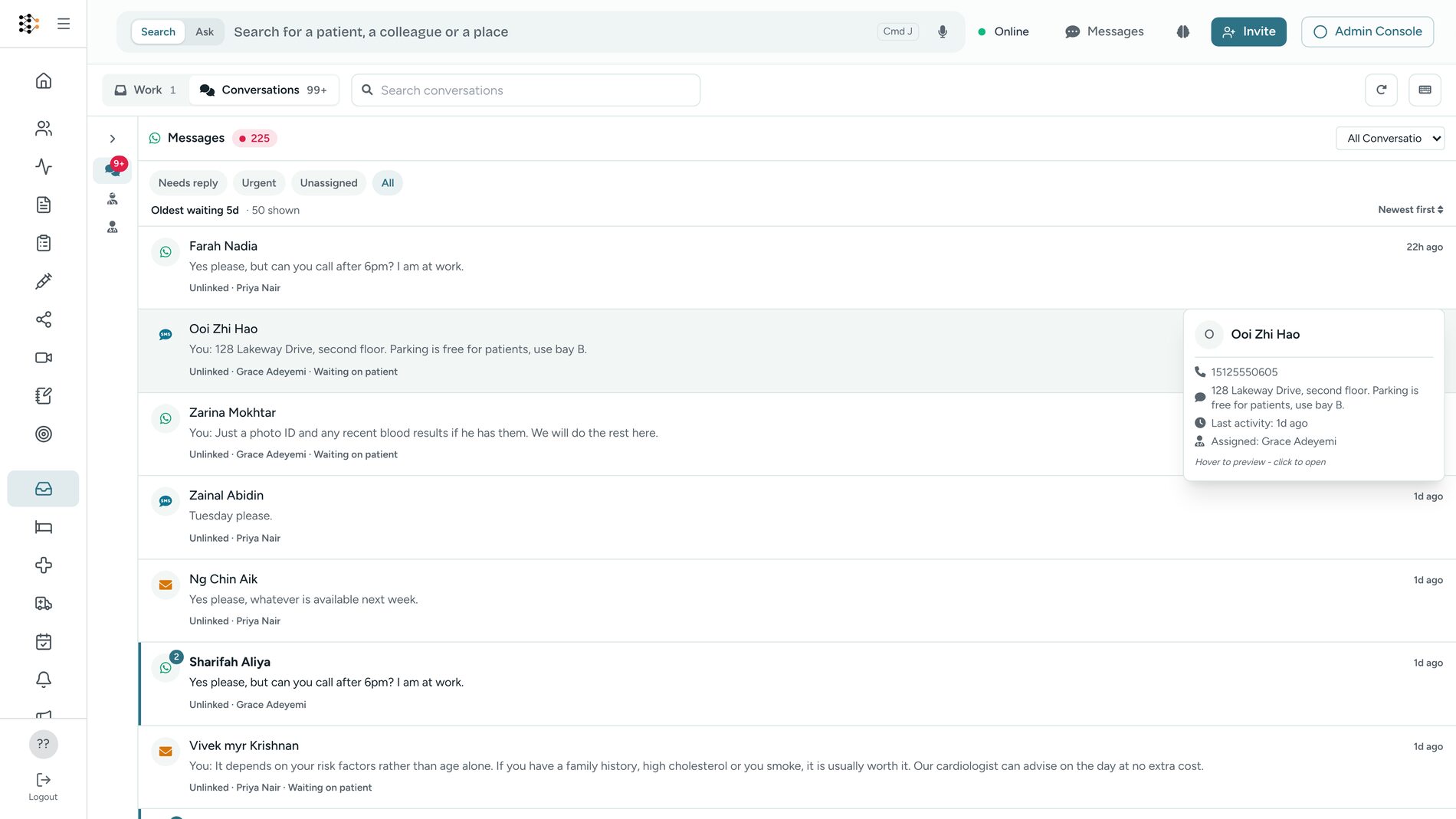 Inbox on IASORA